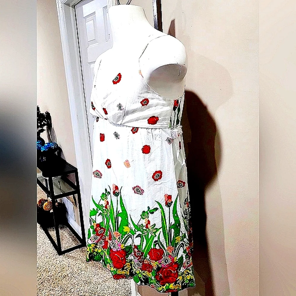 NWT Jasmine London Floral Print Sundress Size Large - Picture 4 of 12